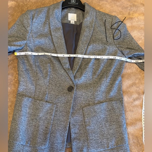 NWT Halogen Gray Blazer Structured Modern Fit Size 6p - Picture 5 of 9